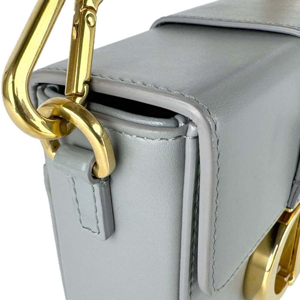 CHRISTIAN DIOR Gray Leather Shoulder Bag - Picture 6 of 12